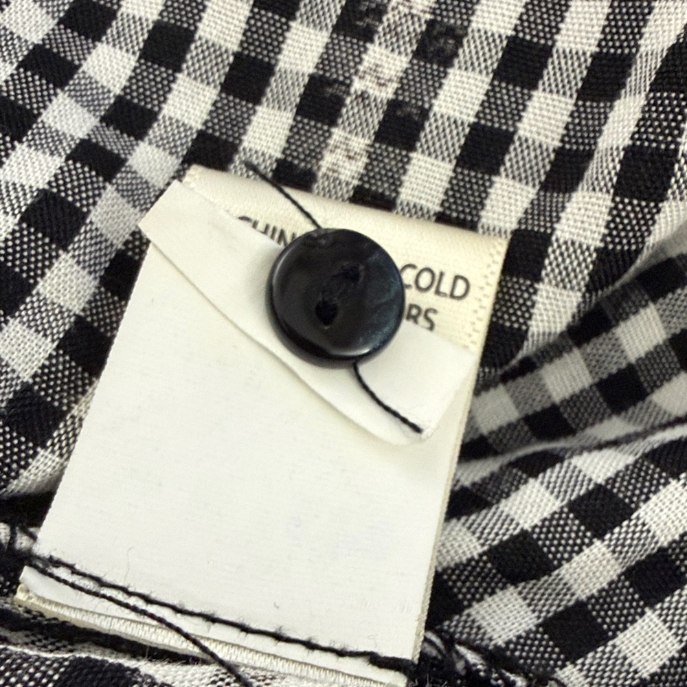 Max Studio Black and White Gingham Shirt - Picture 12 of 15